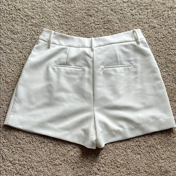 Nine West White High Waist Dress Shorts - Picture 4 of 7